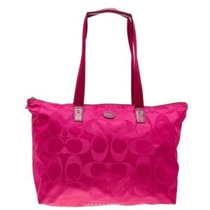 Coach Getaway Fuchsia Nylon Packable Weekender Bag